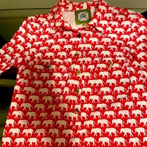Red & White elephant top. In great condition kept in a smoke-free home.